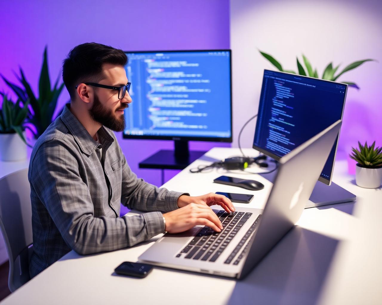 Engineer working